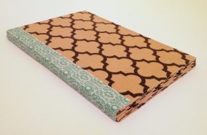 Mini Album made from upcycled cereal boxes