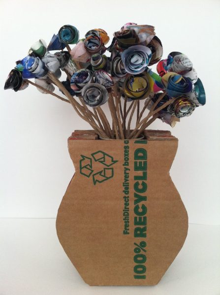 Make a Recycled Cardboard Vase