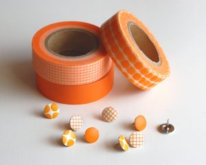 Make Washi Tape Covered Thumbtacks