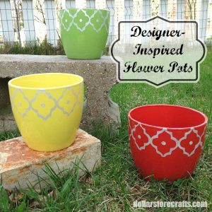 Tutorial: Designer-Inspired Flower Pots