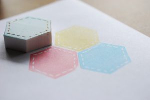 Hexagon Quilt Block Stamp