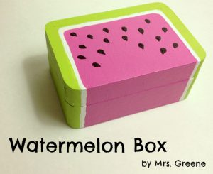 Paint a Wooden Watermelon Box