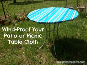 Windproofed Tablecloth