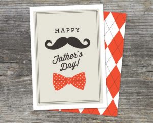 mustache father's day card free printable