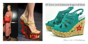 DIY Dolce & Gabbana-inspired Folk art wedges - by Margot Potter