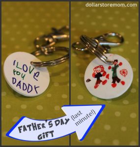 Father's Day Gift: Kid Art Keychain