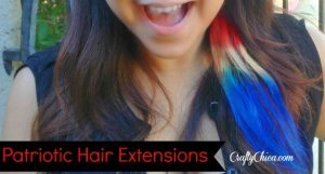 Patriotic Hair Extensions by craftychica.com