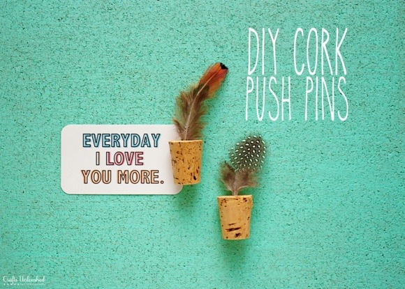 Make Cork Push Pins