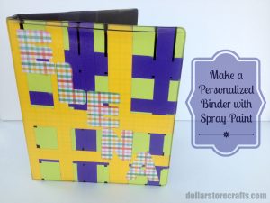 Make a Personalized Binder with Spray Paint