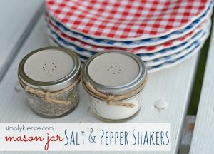 Make Mason Jar Salt and Pepper Shakers