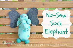 No Sew Sock Elephant