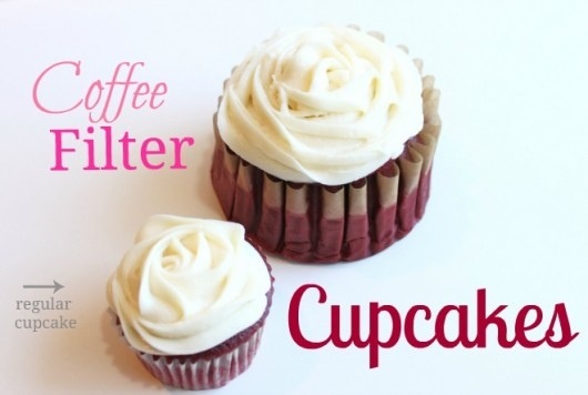 Make Coffee Filter Cupcakes