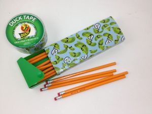Duck Tape Pencil Box - Back to school craft, easy duct tape craft