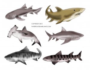 sharknado mobile printable sharks