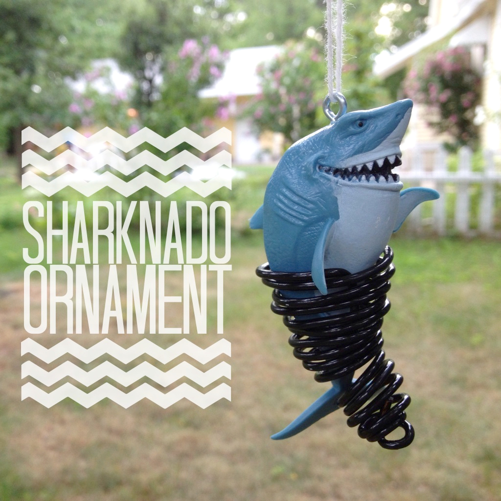 GREAT WHITE SHARK Christmas Ornament HAND MADE Polymer Clay