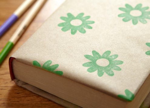 how to make your own book covers - protect your textbooks