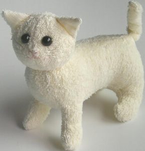 Make a terrycloth stuffed cat