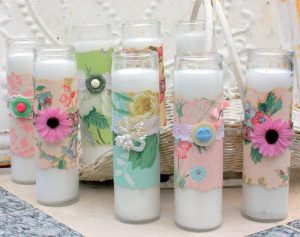 Make Wallpaper Wrapped Candles