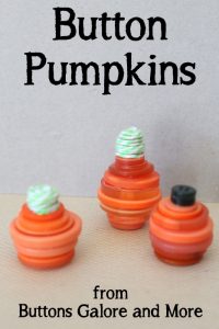 Make Button Pumpkins