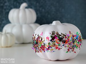 Make a Confetti Pumpkin