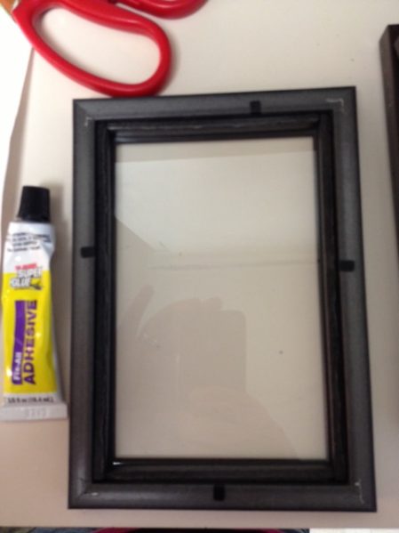 How to create a shadowbox from dollar store frames