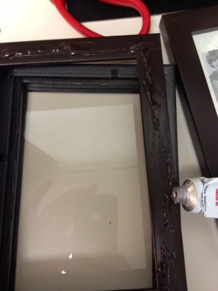 How to create a shadowbox from dollar store frames