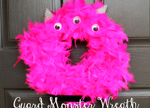 monster wreath tutorial