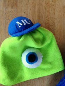 Monsters University Hat - click for instructions on how to make this simple sewing project