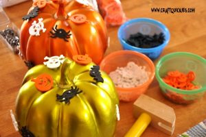 pin and pound pumpkins and kids activity