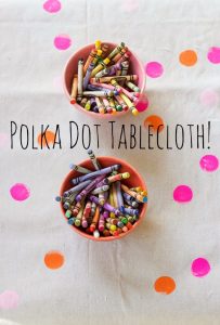 Make a Polka Dot Tablecloth