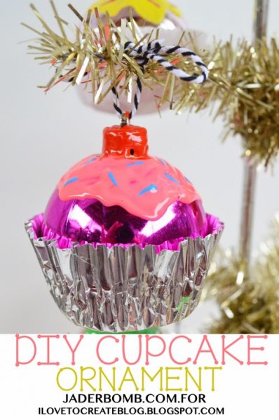 DIY Cupcake Ornaments