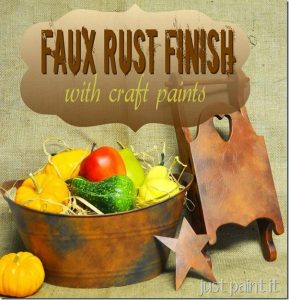 Paint a Faux Rust Finish