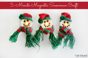 Light-Up Snowman Magnets