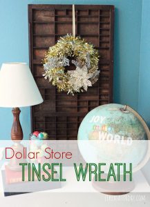 Make a Tinsel Wreath