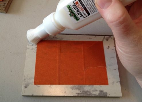 Apply liquid to FrogTape® textured surface