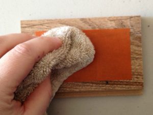 Rub a damp cloth on FrogTape® to activate its stickiness