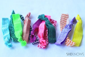 how to make elastic hair ties