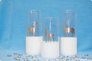 Make Gilded Reindeer Vases