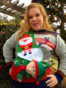 How to Make an Ugly Christmas Sweater from dollar store stuff