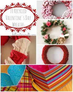 Recycled Valentines Day Wreaths