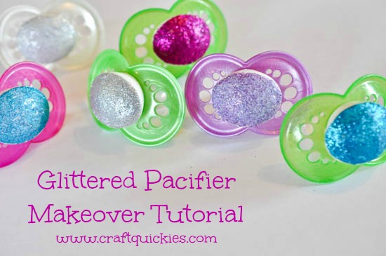 How to make a glittered pacifier
