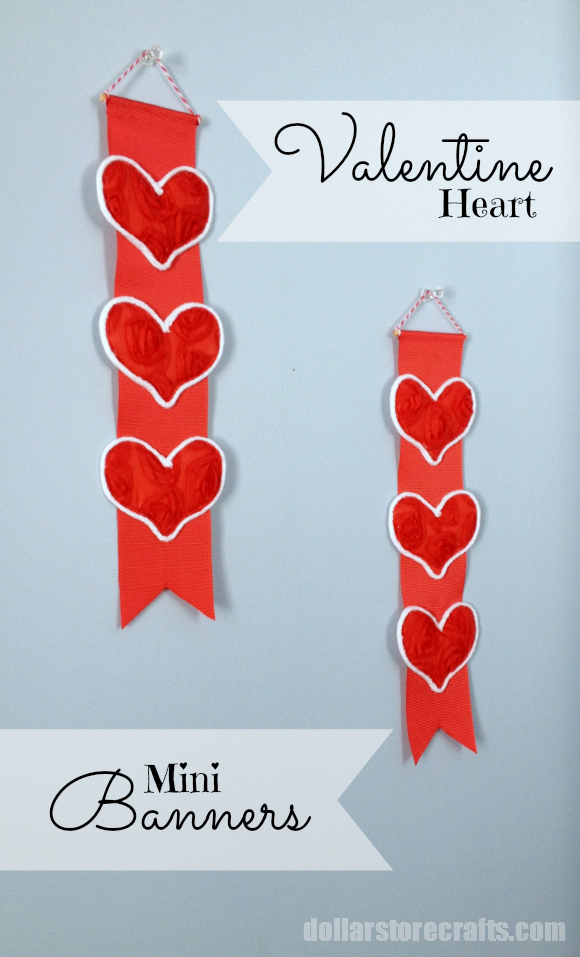 Valentine Heart Mini Banners