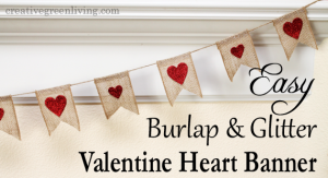 how to make a burlap bunting for valentine's day
