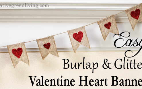 how to make a burlap bunting for valentine's day