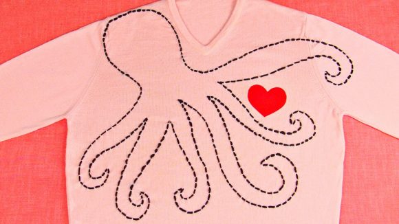 Stitched octopus shirt - easy DIY by MarkMontano.com