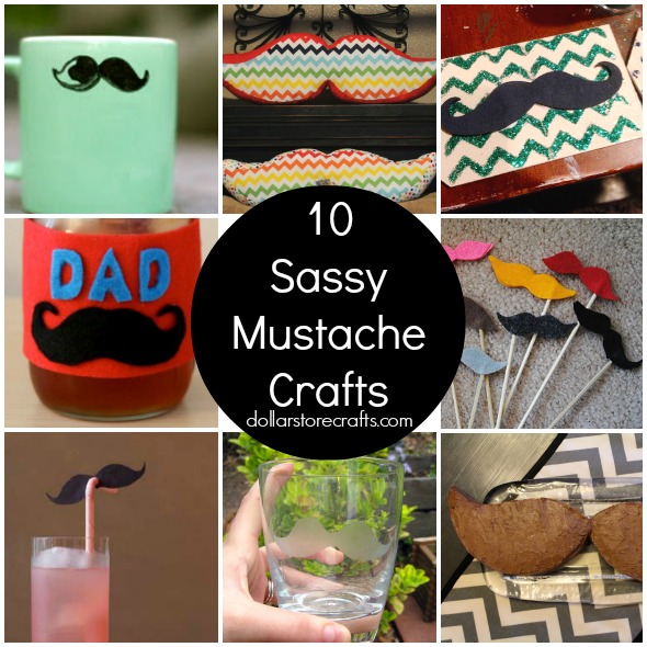 10 Sassy Mustache Crafts
