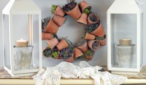 Make a Flower Pot Wreath