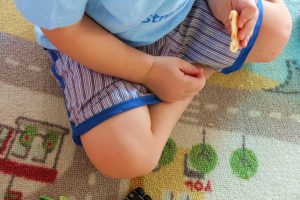 Toddler Shorts from a Men's Shirt
