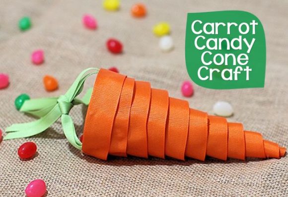 Make a Ribbon Carrot Treat Holder