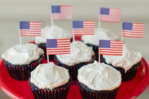 Make Patriotic Dark Chocolate Cupcakes